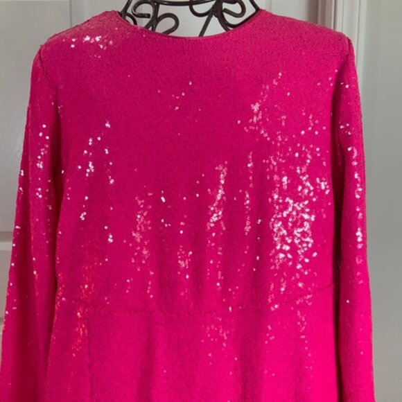 Torrid Hot Pink Sequin Glam Party Dress Plus Size 16 - Picture 3 of 12